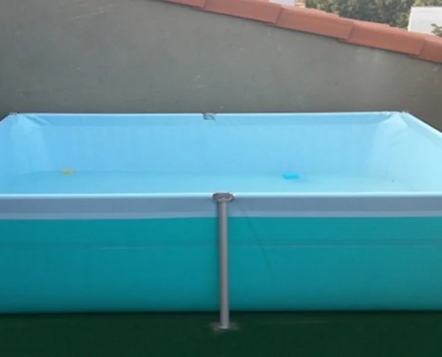 Piscina infantil en terraza